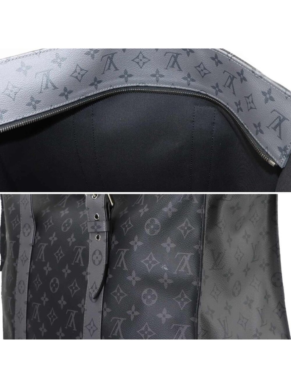 Louis Vuitton Monogram Eclipse Cabas Zip GM Tote Black - Picture 9 of 10